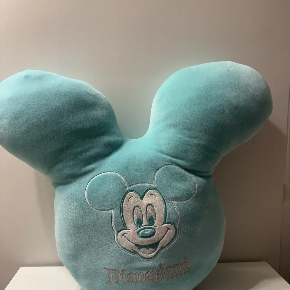 Walt Disney World Play In The Park Mickey Mouse Balloon Throw Pillow Teal